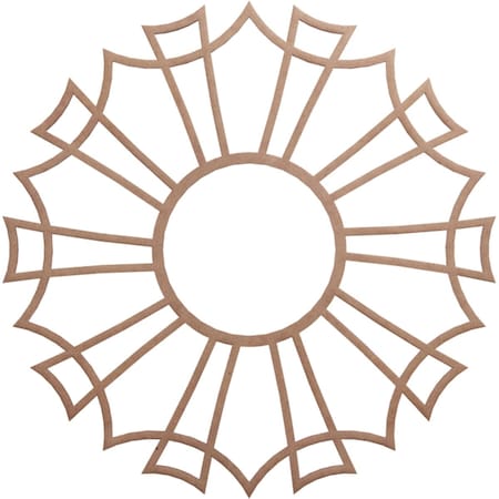 Ekena Millwork Augustus Wood Fretwork Pierced Ceiling Medallion, Wood (Paint Grade), 26"OD x 9 1/8"ID x 3/8"T CMWP26X26X0375AUMF